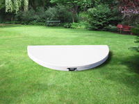 La table totalement dépliée